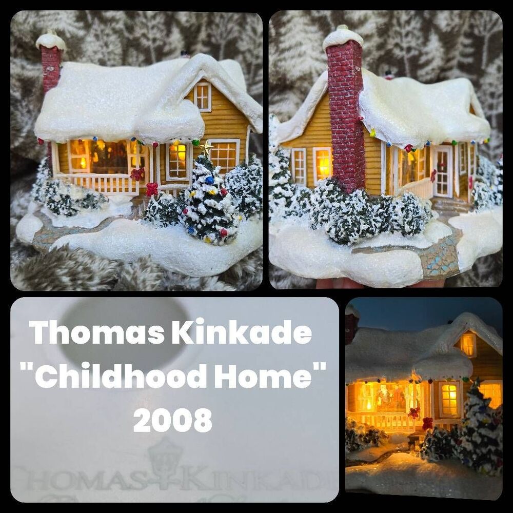 Thomas Kinkade × Teleflora 2008  Lighted village Childhood Home